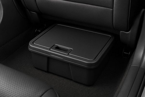 Under Seat Car Storage Box with Lid for Hidden Trunk and Cabin Organization